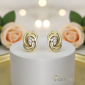   GOLDFILLED Υποαλλεργικό Σκουλαρίκια 18mm 14K χρώμα