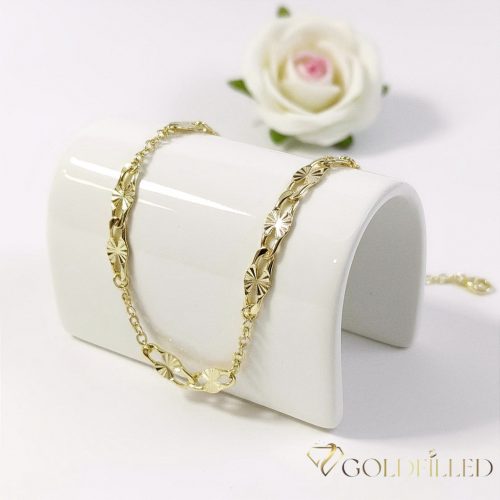 GOLDFILLED Υποαλλεργικό Βραχιόλι 17-20cm/3-6mm 14K