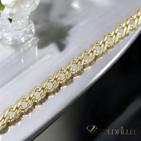   GOLDFILLED Υποαλλεργικό Βραχιόλι 19cm/5,5mm 14K χρώματος
