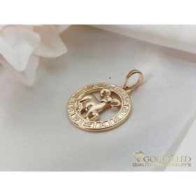   GOLDFILLED Υποαλλεργικό Μενταγιόν 28mm 18K χρώμα