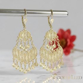   GOLDFILLED Υποαλλεργικό Σκουλαρίκια 78mm 14K χρώμα