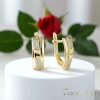 GOLDFILLED Υποαλλεργικό Σκουλαρίκια 17mm 14K χρώμα
