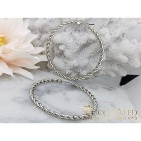   GOLDFILLED Υποαλλεργικό στριφτό Κρίκος Σκουλαρίκια 53mm