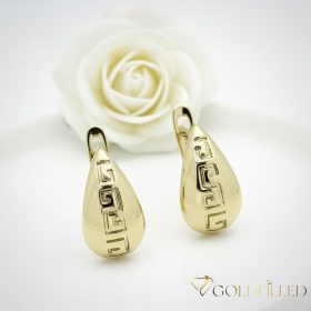   GOLDFILLED Υποαλλεργικό Σκουλαρίκια 14mm 14K χρώμα
