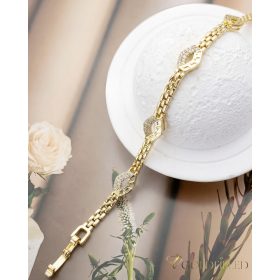   GOLDFILLED Υποαλλεργικό Βραχιόλι 19cm/4-8mm 14K χρώματος