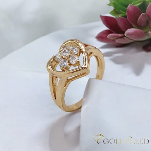 "GOLDFILLED" Υποαλλεργικό Δαχτυλίδι, διαφορετικά σε μεγέθη 18K χρώματος