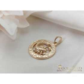   GOLDFILLED Υποαλλεργικό Μενταγιόν 28mm 18K χρώμα