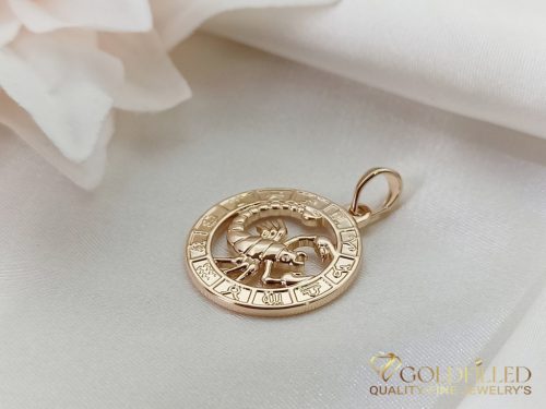 GOLDFILLED Υποαλλεργικό Μενταγιόν 28mm 18K χρώμα