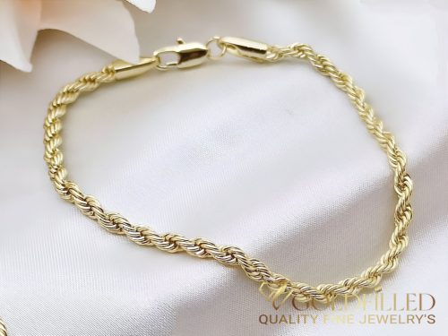 GOLDFILLED Υποαλλεργικό Βραχιόλι 19 cm /3mm 14K χρώματος