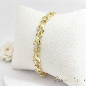   GOLDFILLED Υποαλλεργικό Βραχιόλι 18 cm/7mm 14K χρώματος