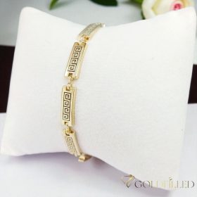   GOLDFILLED Υποαλλεργικό Βραχιόλι 17cm/5,5mm 14K χρώματος