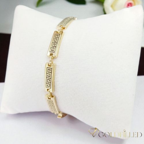 GOLDFILLED Υποαλλεργικό Βραχιόλι 17cm/5,5mm 14K χρώματος