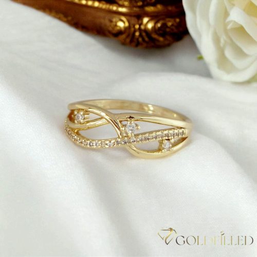 "GOLDFILLED" Υποαλλεργικό Δαχτυλίδι, διαφορετικά σε μεγέθη 14K χρώματος