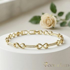   GOLDFILLED Υποαλλεργικό Βραχιόλι 17cm/5mm 14K χρώματος