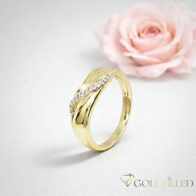   "GOLDFILLED" Υποαλλεργικό Δαχτυλίδι, διαφορετικά σε μεγέθη 14K χρώματος