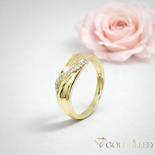 "GOLDFILLED" Υποαλλεργικό Δαχτυλίδι, διαφορετικά σε μεγέθη 14K χρώματος