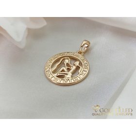   GOLDFILLED Υποαλλεργικό Μενταγιόν 28mm 18K χρώμα