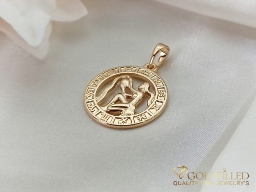 GOLDFILLED Υποαλλεργικό Μενταγιόν 28mm 18K χρώμα