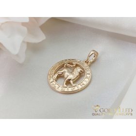   GOLDFILLED Υποαλλεργικό Μενταγιόν 28mm 18K χρώμα