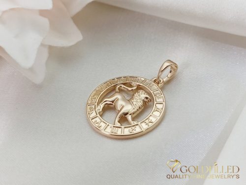 GOLDFILLED Υποαλλεργικό Μενταγιόν 28mm 18K χρώμα