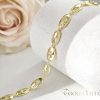 GOLDFILLED Υποαλλεργικό Βραχιόλι 17 cm/7mm 14K χρώματος