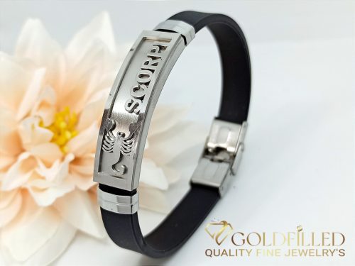 ζώδιο Βραχιόλι Ανοξείδωτο από ατσάλι