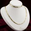 GOLDFILLED Υποαλλεργικό Κολιέ 60cm/4,5mm + Βραχιόλι 20cm 14K χρώμα