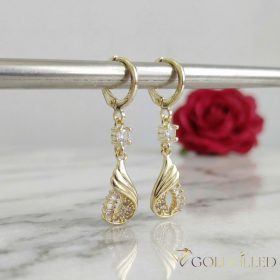   GOLDFILLED Υποαλλεργικό Σκουλαρίκια 38mm 14K χρώμα