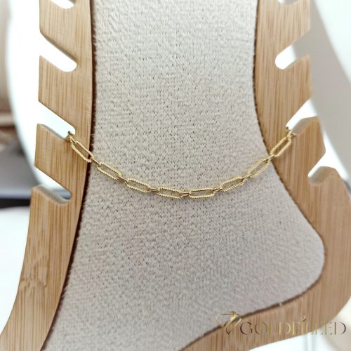 GOLDFILLED Βραχιόλι ποδιού 29cm/3mm 14K χρώμα