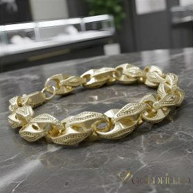   GOLDFILLED Υποαλλεργικό Βραχιόλι 22cm /10mm χρώμα (14K)