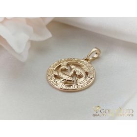   GOLDFILLED Υποαλλεργικό Μενταγιόν 28mm 18K χρώμα