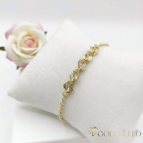 GOLDFILLED Υποαλλεργικό Βραχιόλι 17-20cm/1-5mm 14K χρώματος