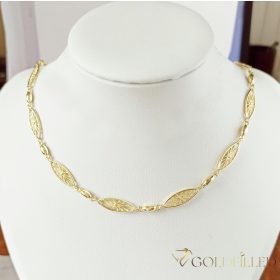   GOLDFILLED Υποαλλεργικό πολυτελείας Κολιέ 45cm μακρύ és 4-7mm φαρδύ χρώμα 14K