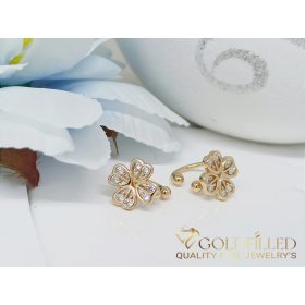   GOLDFILLED Υποαλλεργικό Σκουλαρίκια / Klipsz 13mm 18K χρώμα