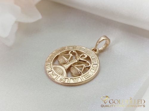 GOLDFILLED Υποαλλεργικό Μενταγιόν 28mm 18K χρώμα