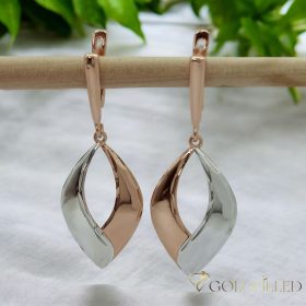   GOLDFILLED Υποαλλεργικό Σκουλαρίκια 50mm 18K χρώμα πολύχρωμο