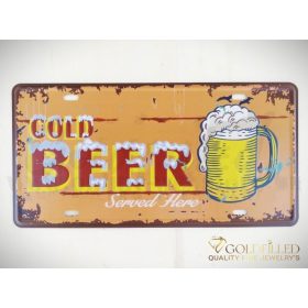   Διακοσμητικό Μεταλλική πινακίδα15x30cm