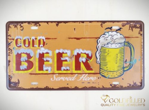 Διακοσμητικό Μεταλλική πινακίδα15x30cm