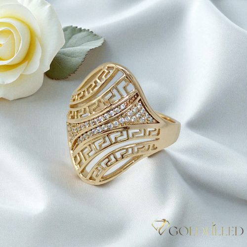 "GOLDFILLED" Υποαλλεργικό Δαχτυλίδι, διαφορετικά σε μεγέθη 18K χρώματος