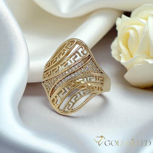 "GOLDFILLED" Υποαλλεργικό Δαχτυλίδι, διαφορετικά σε μεγέθη 18K χρώματος