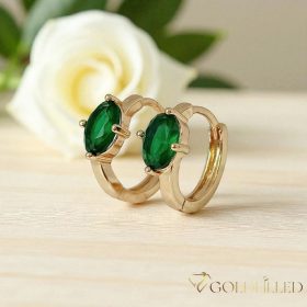   GOLDFILLED Υποαλλεργικό Σκουλαρίκια 15mm 18K χρώμα