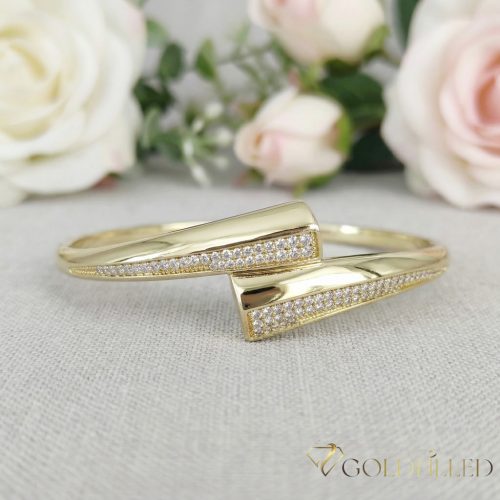 GOLDFILLED Υποαλλεργικό Μπρασελέ 4-16mm χρώμα 14K διάμετρος 60mm ( ανοιγόμενο )