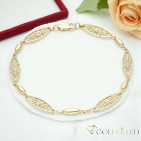   GOLDFILLED Υποαλλεργικό Βραχιόλι 19cm/4-7mm 14K χρώματος