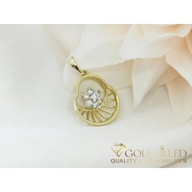   GOLDFILLED Υποαλλεργικό Μενταγιόν 25 mm 14K χρώμα