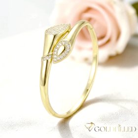   GOLDFILLED Υποαλλεργικό Μπρασελέ 4-18mm χρώμα 14K διάμετρος 60mm ( ανοιγόμενο )