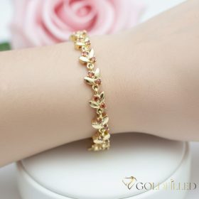   GOLDFILLED Υποαλλεργικό Βραχιόλι 17cm/6mm 14K χρώματος
