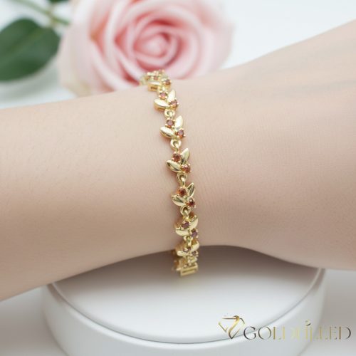 GOLDFILLED Υποαλλεργικό Βραχιόλι 17cm/6mm 14K χρώματος