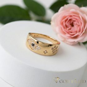   "GOLDFILLED" Υποαλλεργικό Δαχτυλίδι, διαφορετικά σε μεγέθη 18K χρώματος