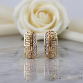   GOLDFILLED Υποαλλεργικό Σκουλαρίκια 20mm 18K χρώμα