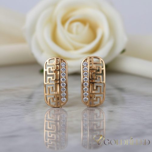 GOLDFILLED Υποαλλεργικό Σκουλαρίκια 20mm 18K χρώμα
